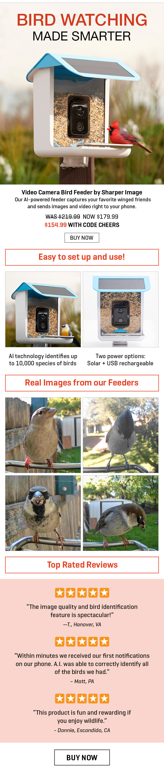 🐦 Celebrate National Bird Day with our Video Camera Bird Feeder